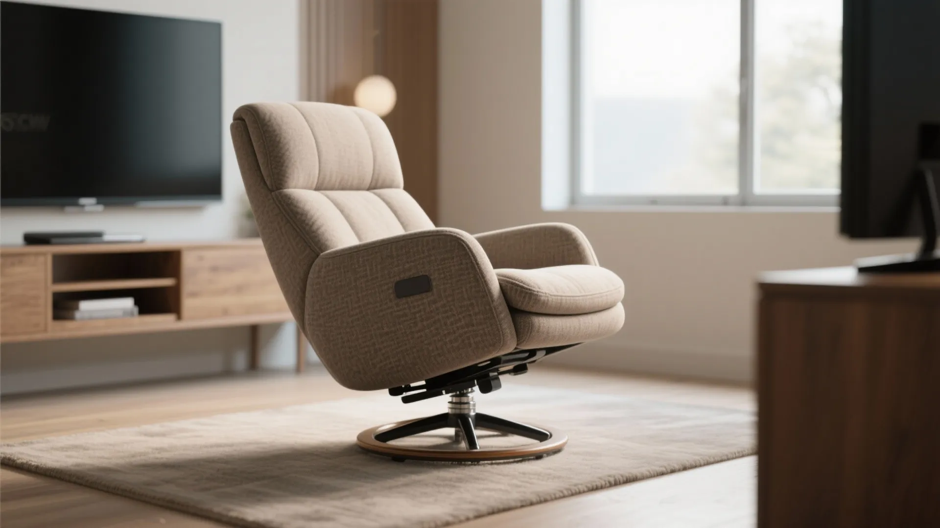 Swivel recliners to save clearance