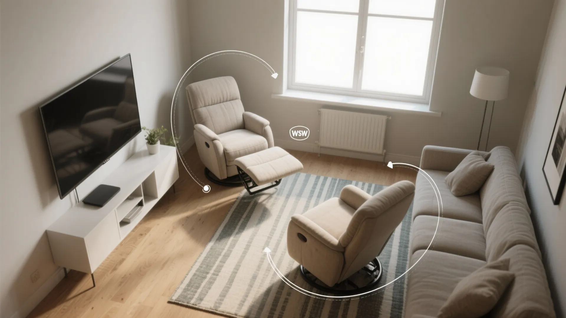 Swivel and multi-direction seating