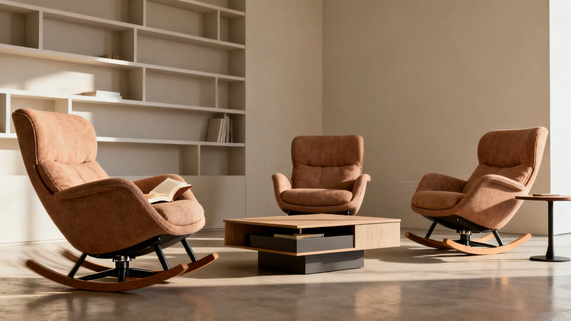 2. Swivel-rocking hybrid for multitasking rooms