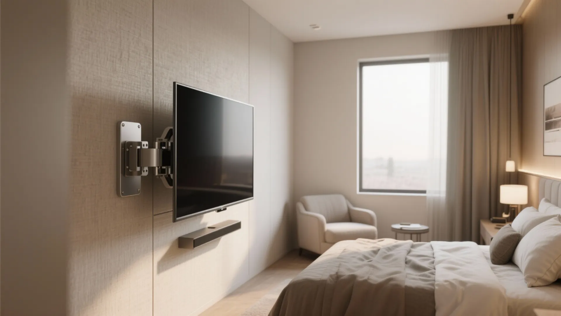 5. Swivel mount or pivoting panel for flexible viewing