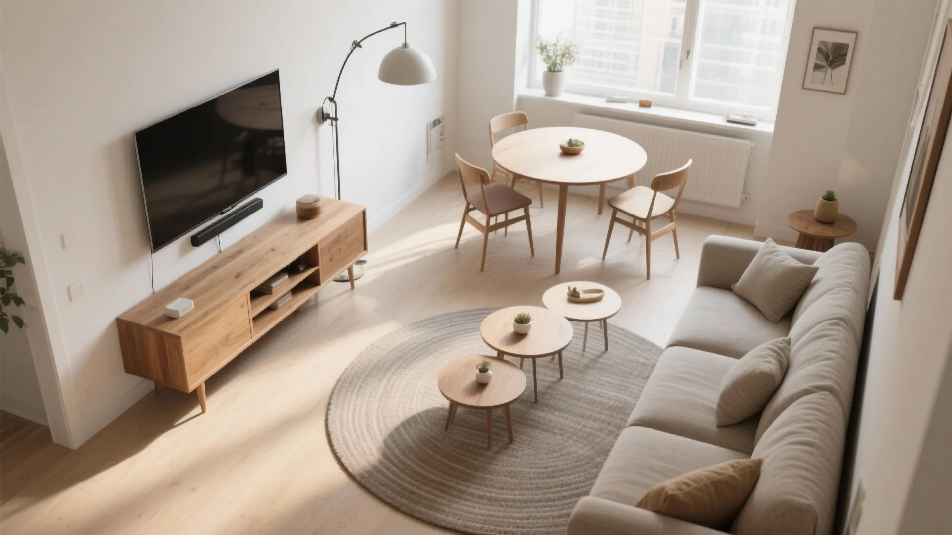 Swivel, Slide, or Pivot: One TV, Two Zones