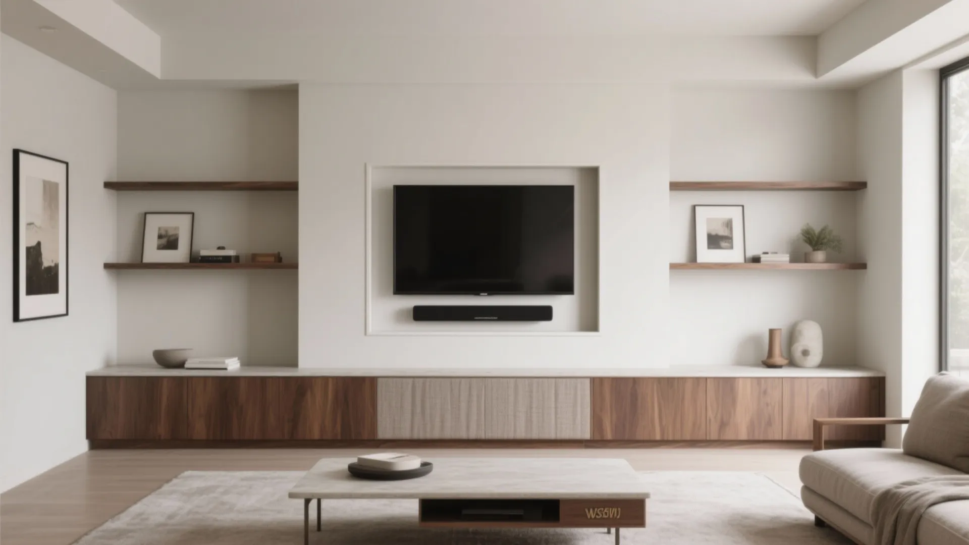 Balanced Symmetry: Low Built-ins and a Framed TV