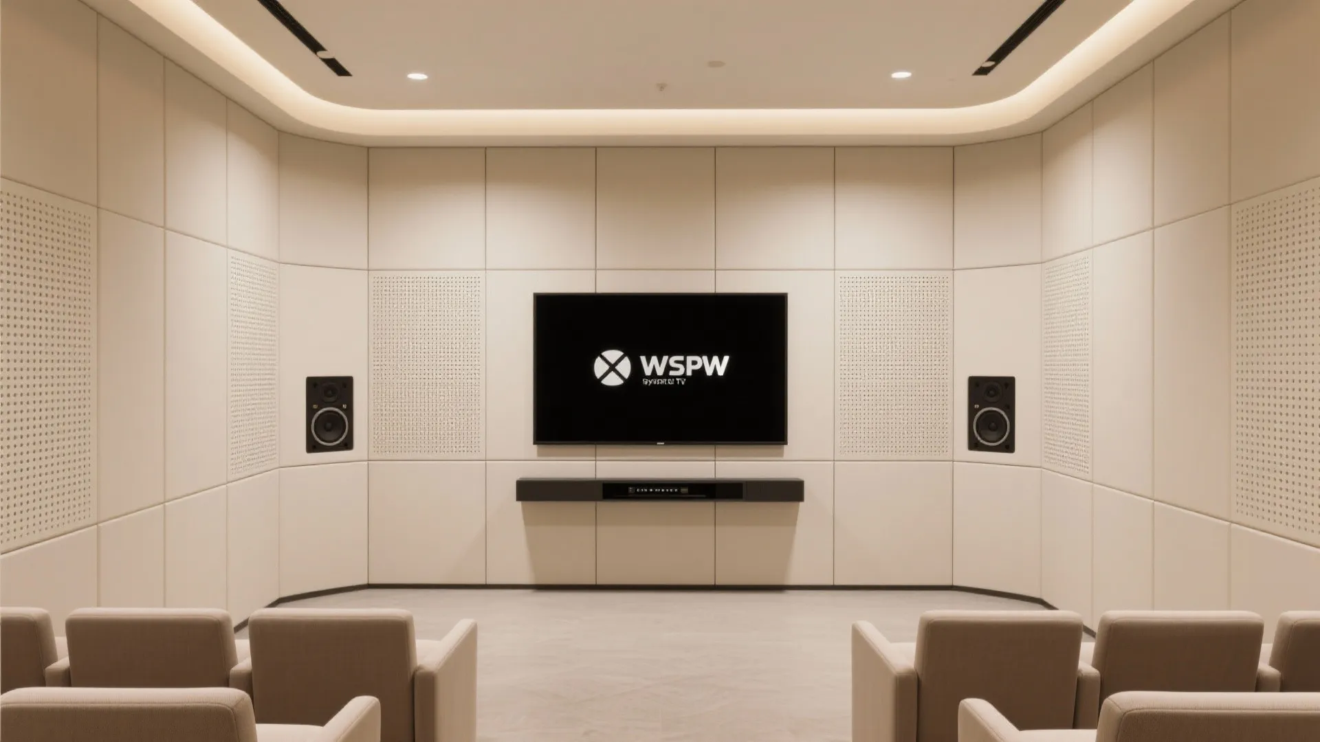 Symmetry with integrated sound and ventilation