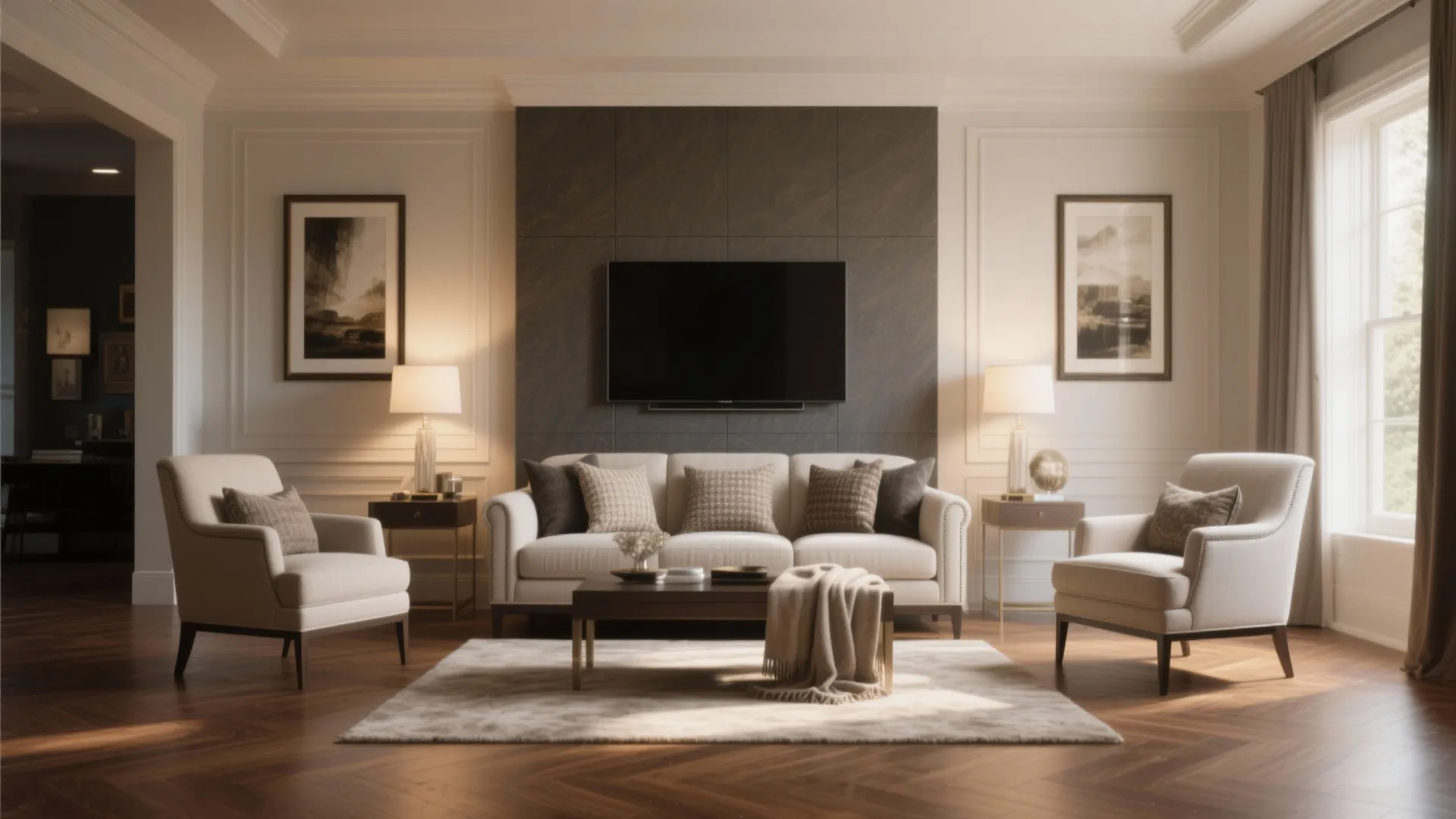 3. Symmetrical Balance for Formal Living