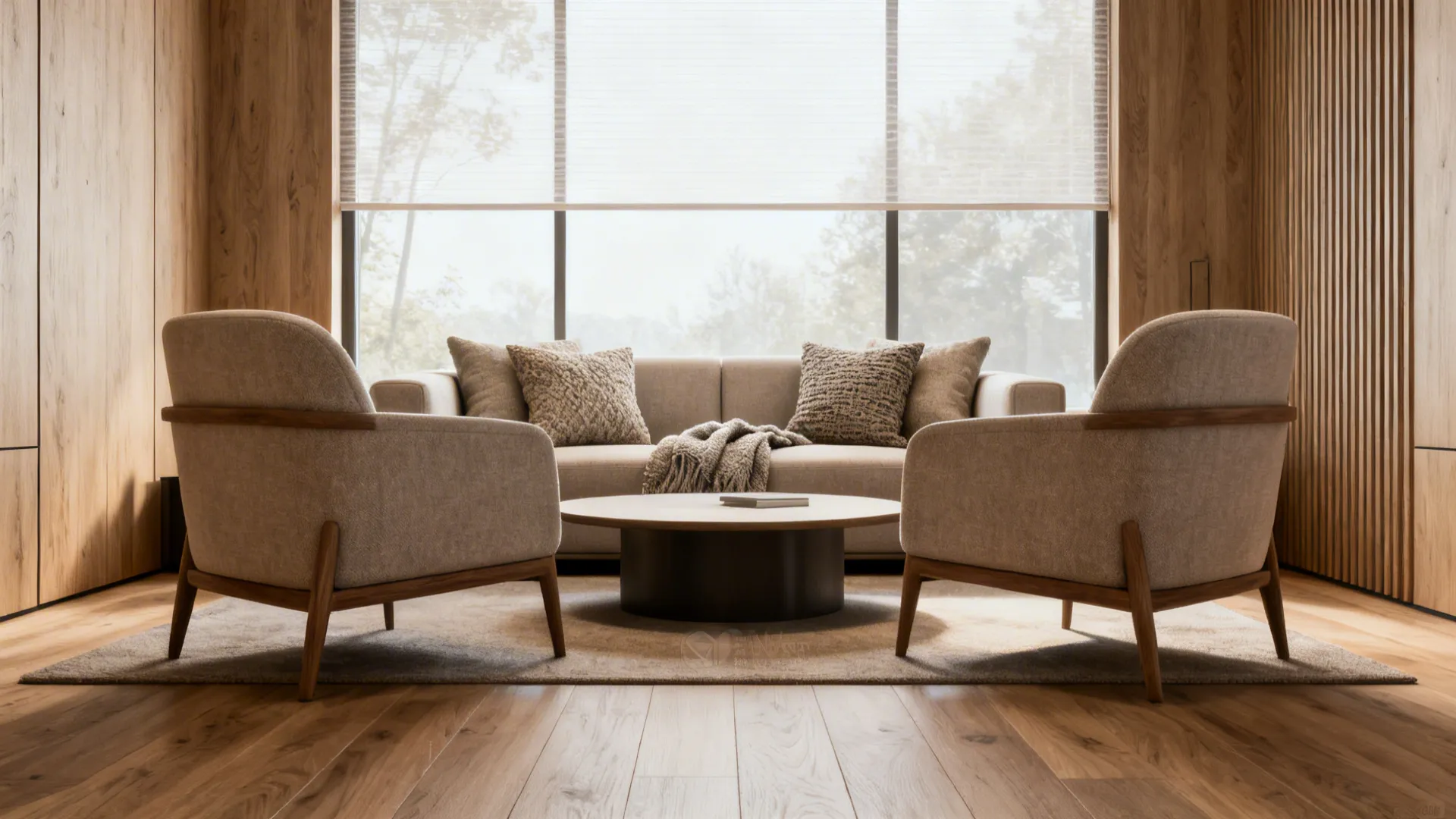 1. Symmetrical Focus Around a Coffee Table