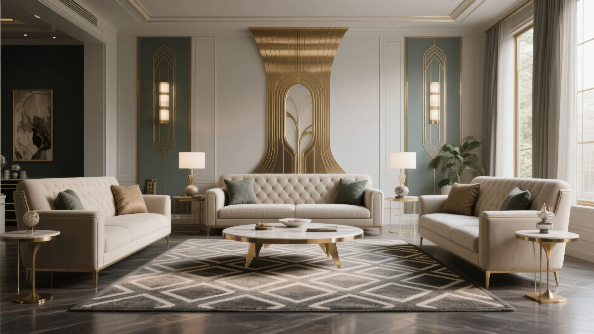 Symmetrical Furniture Layout