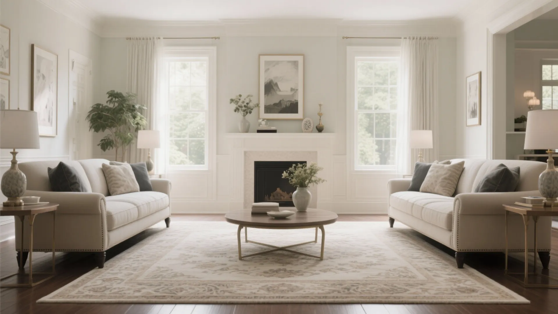 Symmetrical Furniture Layout