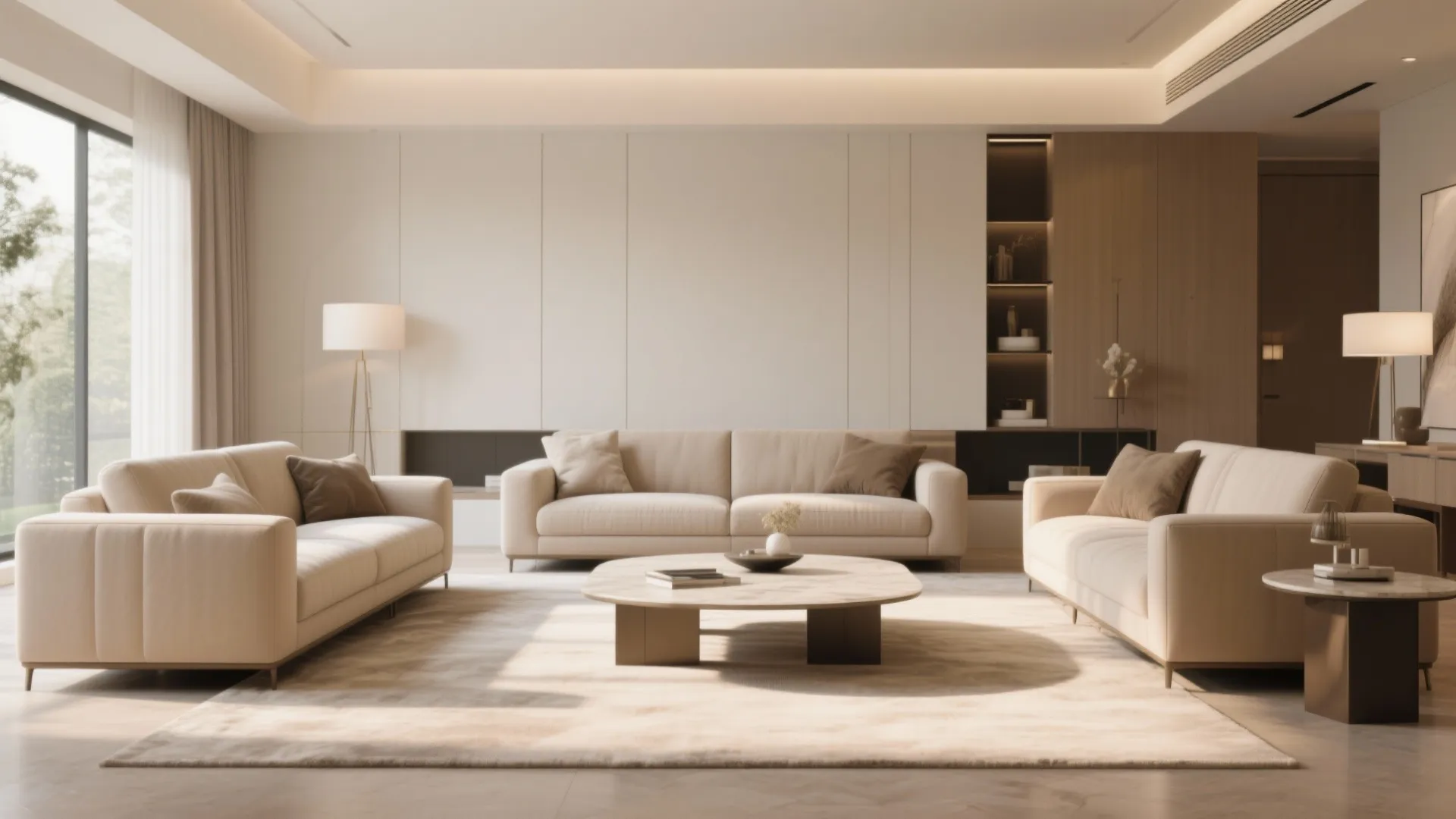 4. Symmetrical Furniture Layout