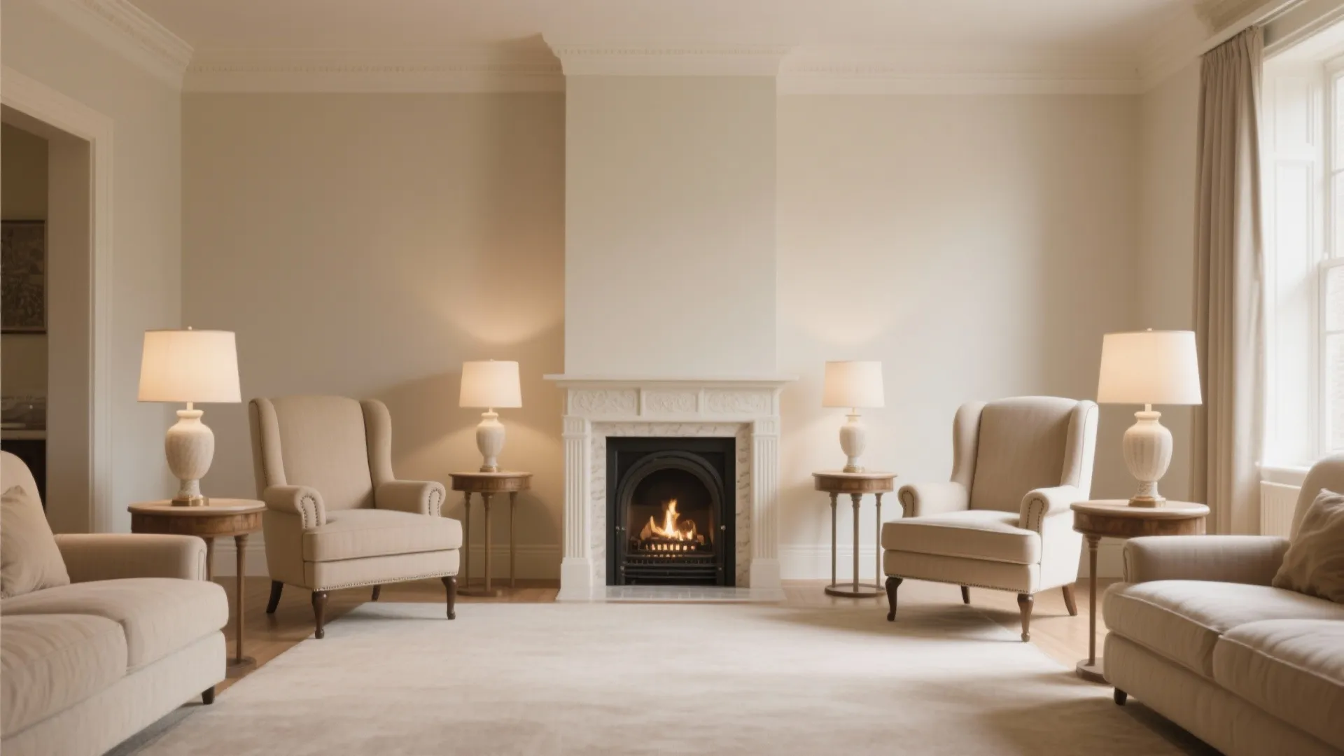 1. Symmetrical Furniture Arrangement