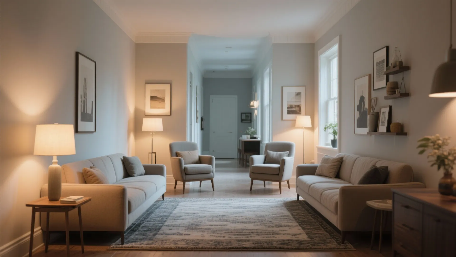 6. Symmetrical Seating for Balance