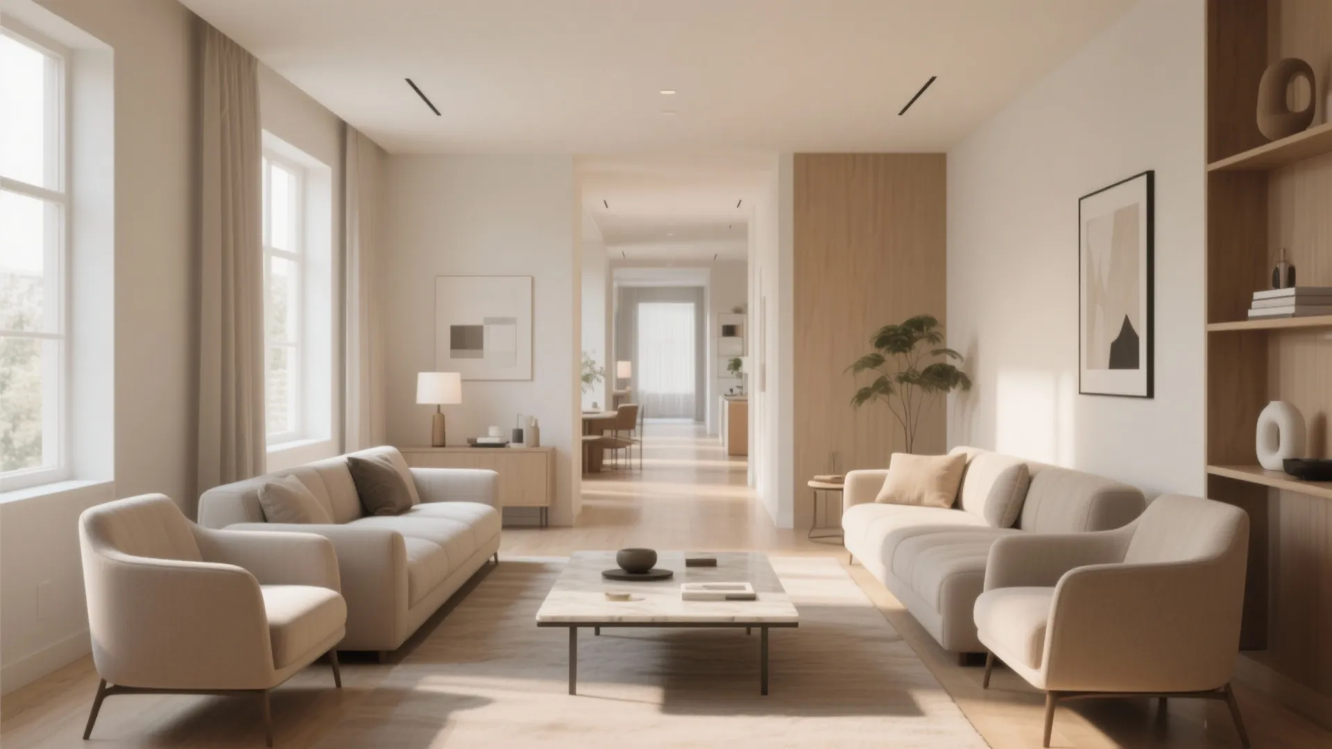 Symmetrical Seating for Balance