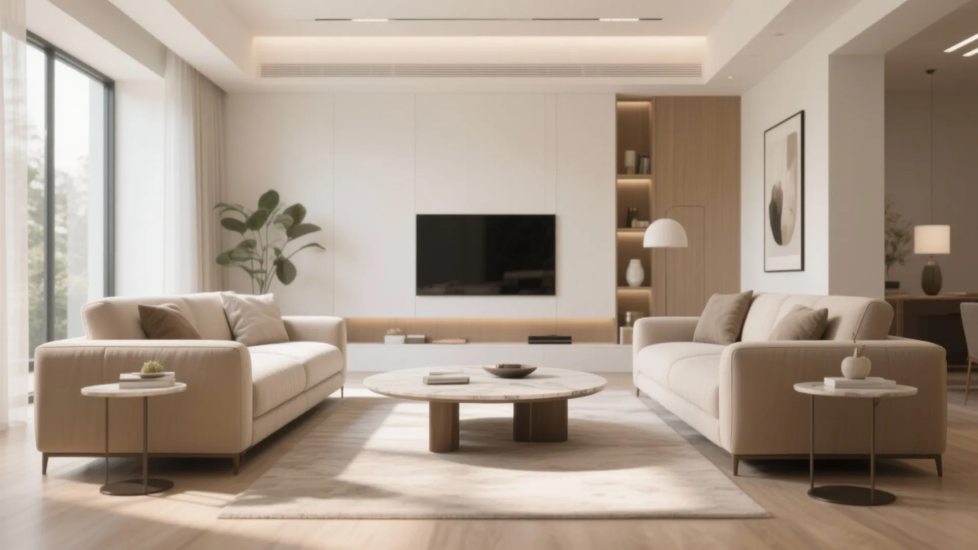 3. Symmetrical Seating Arrangement