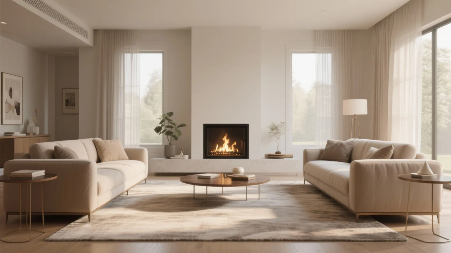 Symmetrical Sofa Setup