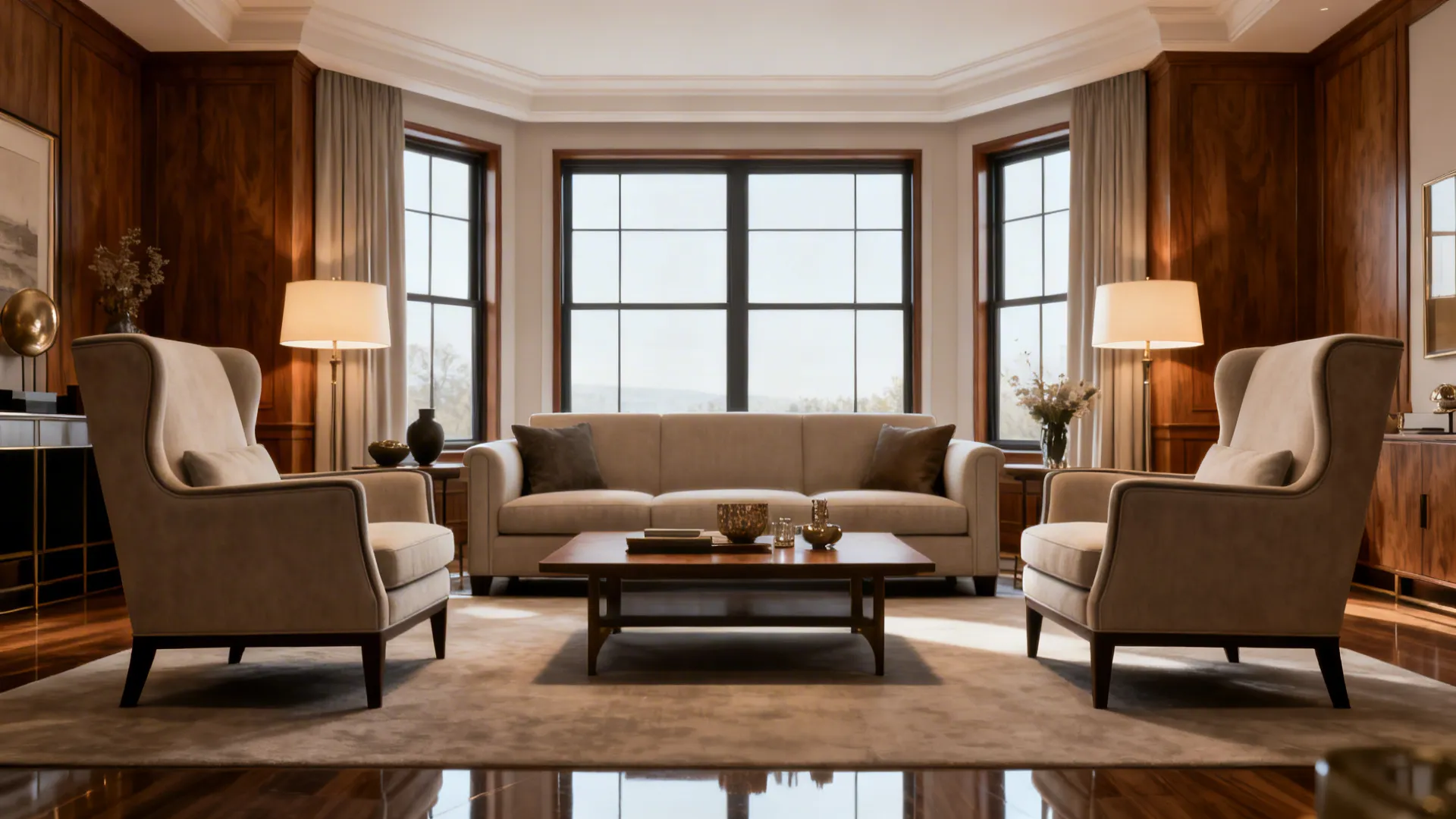 3. Use symmetry for formality and calm