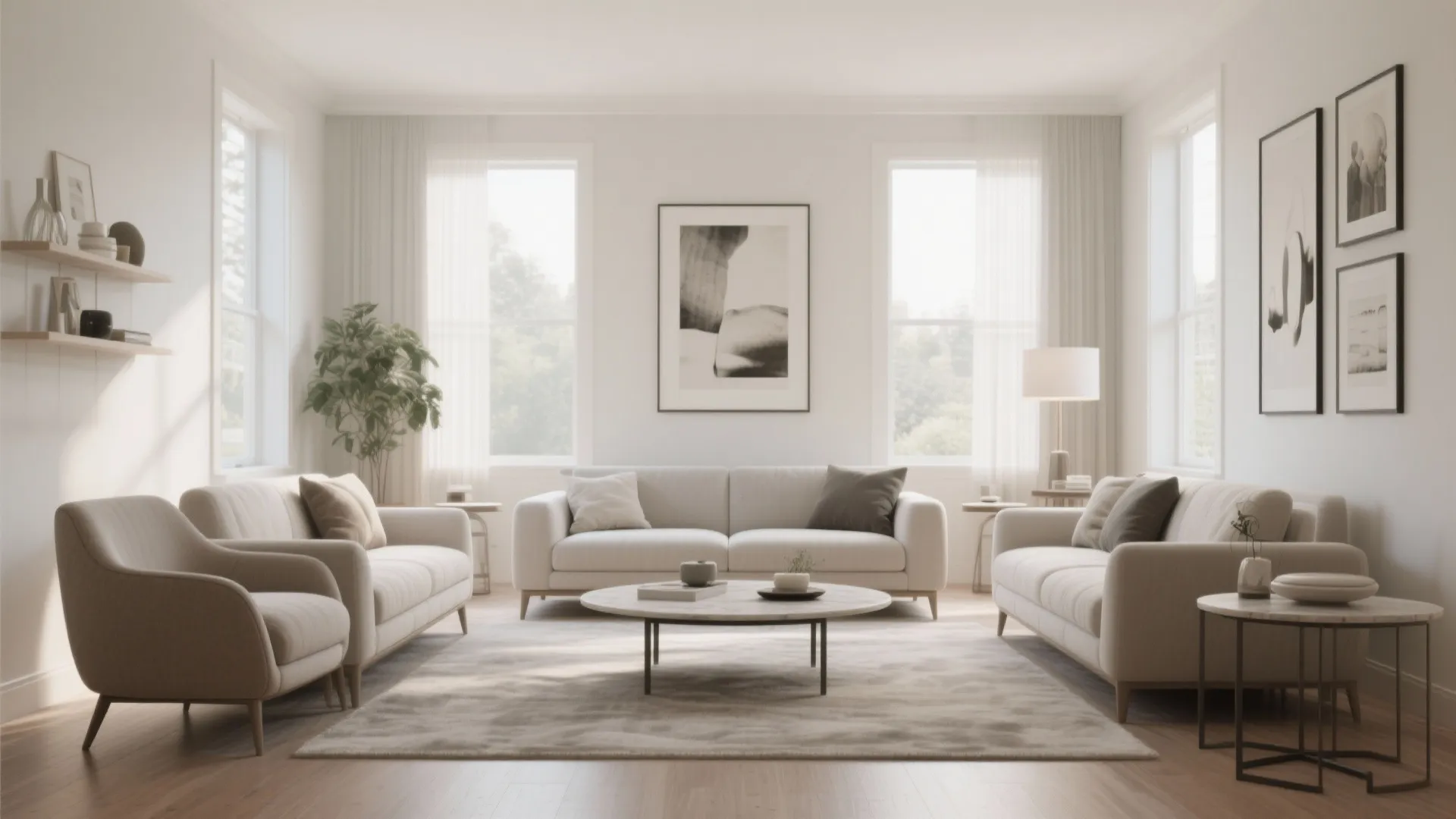 6. Symmetrical Furnishing Layout