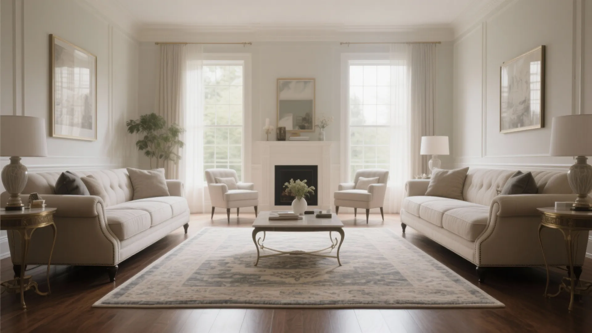 7. Balancing Symmetry with Twin Sofas