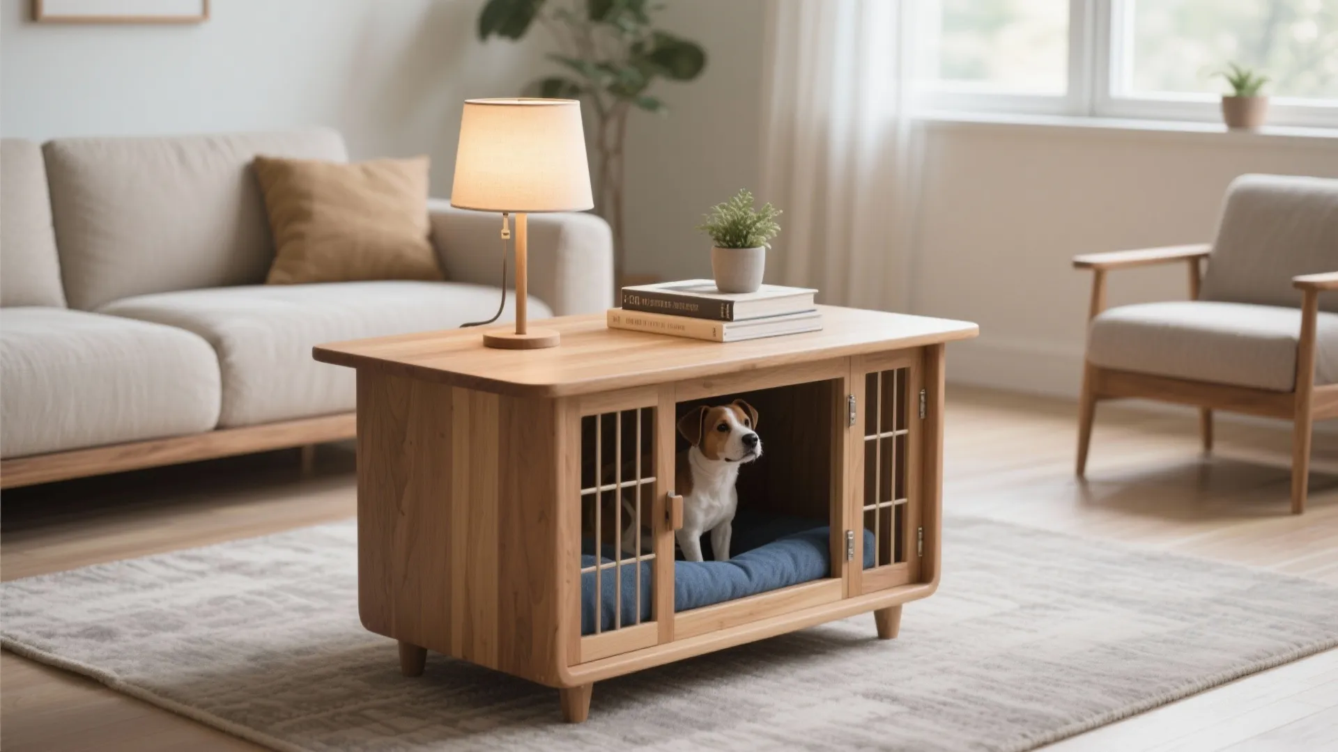 Table Dog Crate DIY: Stylish Solutions for Small Spaces: Fast-Track Guide to Building a Functional Dog Crate Table at Home