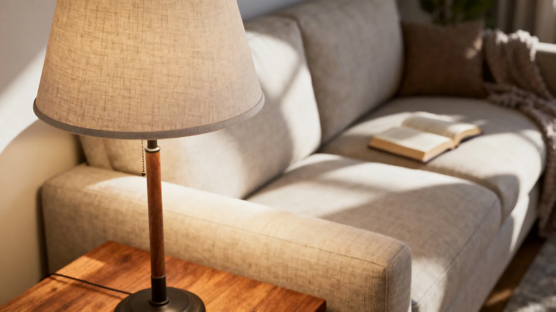 1. Sofa-side table lamps: aim for eye-level when seated