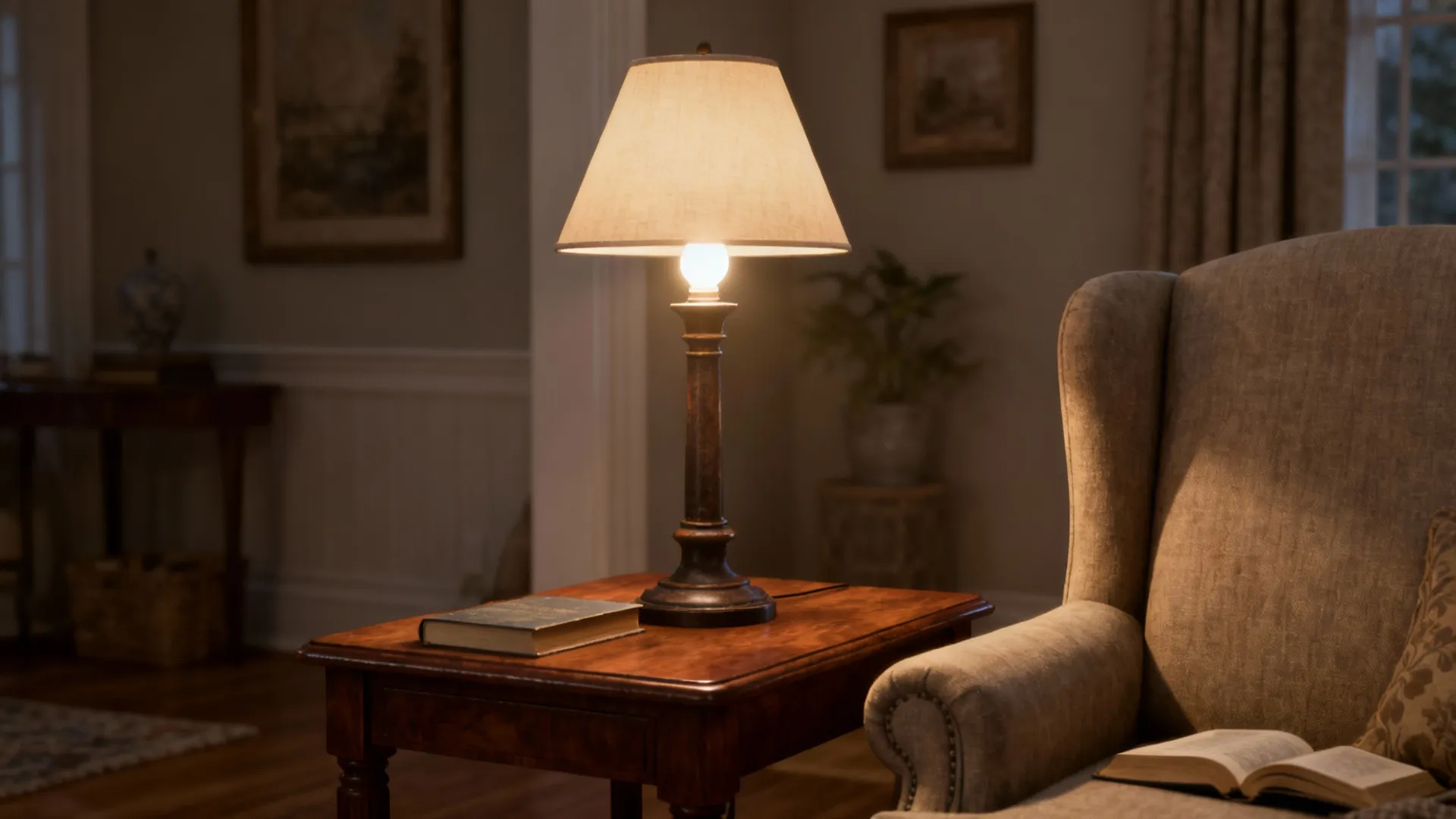 2. Table lamp height for side tables