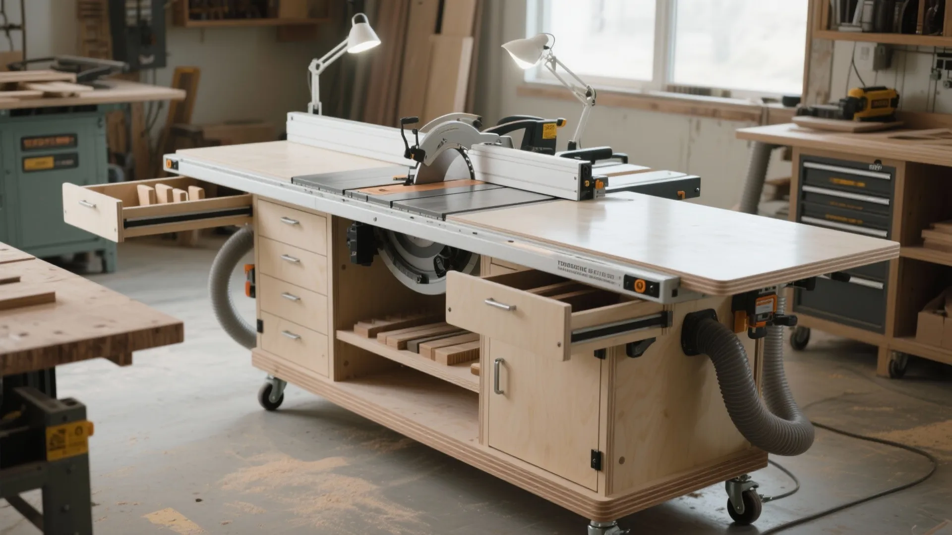 Table Saw Workbench DIY: Build Your Perfect Workspace: Fast-Track Guide to Building Your Table Saw Workbench in Minutes