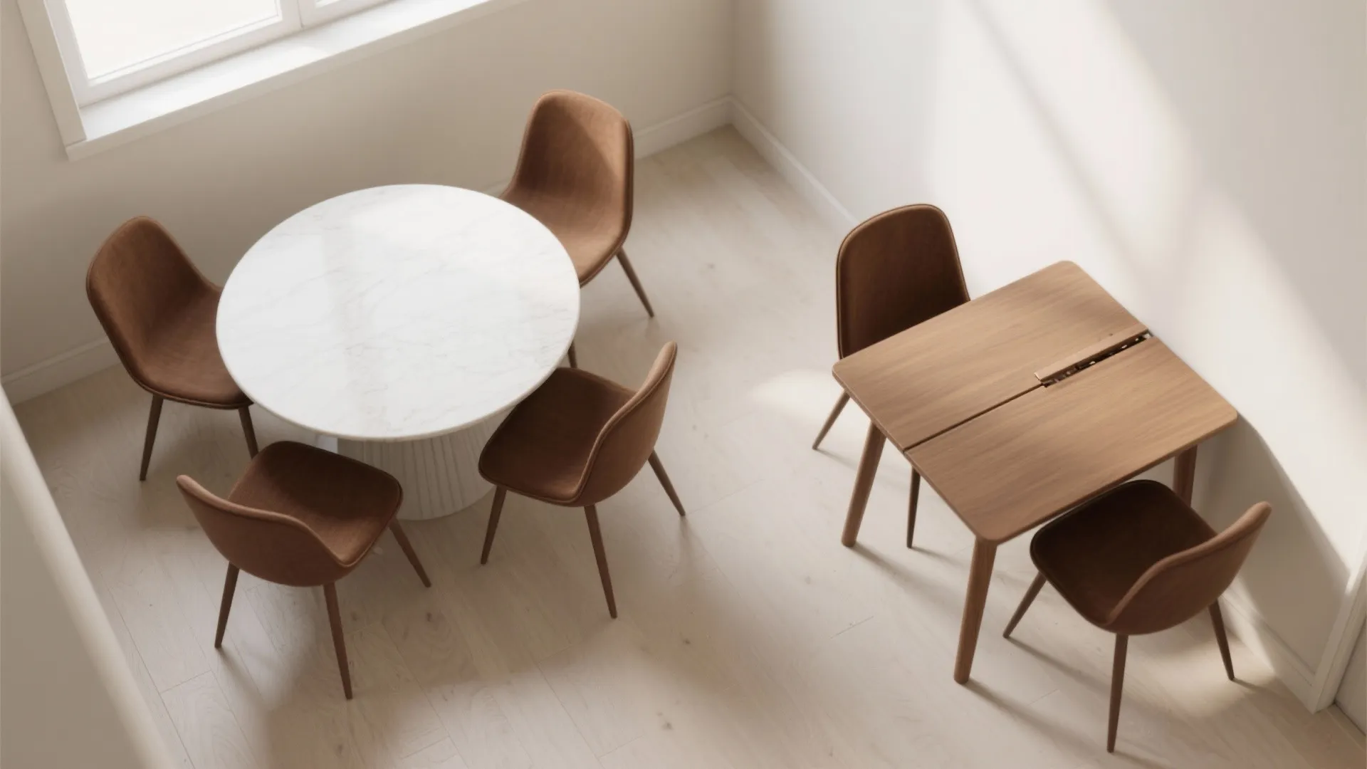 3. Choose a flexible table shape and size