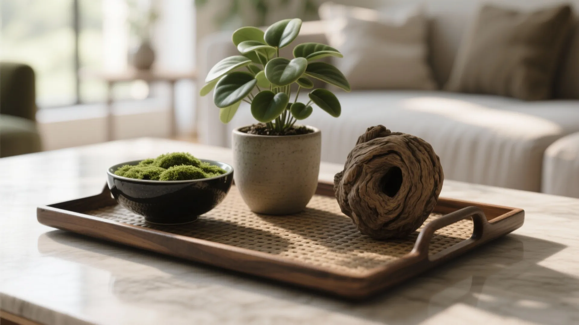 Coffee Table and Sideboard Vignettes