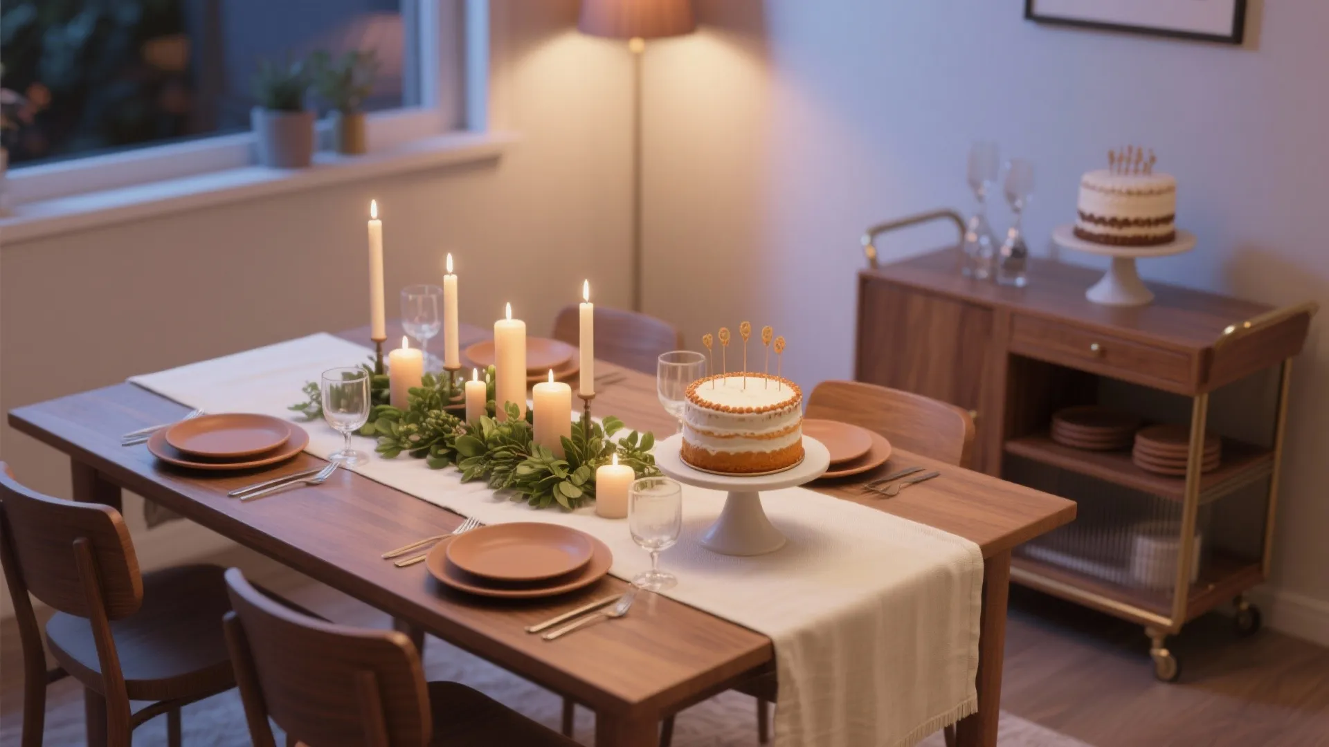 Tablescape That Tells a Story: From Cake to Candles