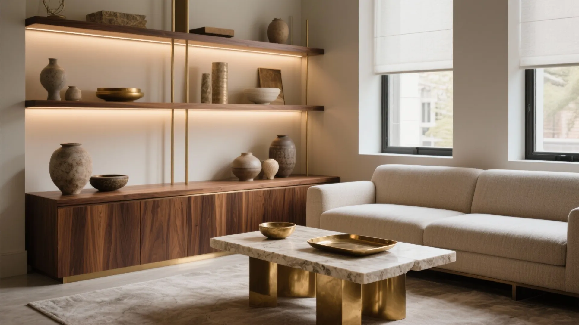 Tactile Luxury: Stone, Wood, and Soft Metals