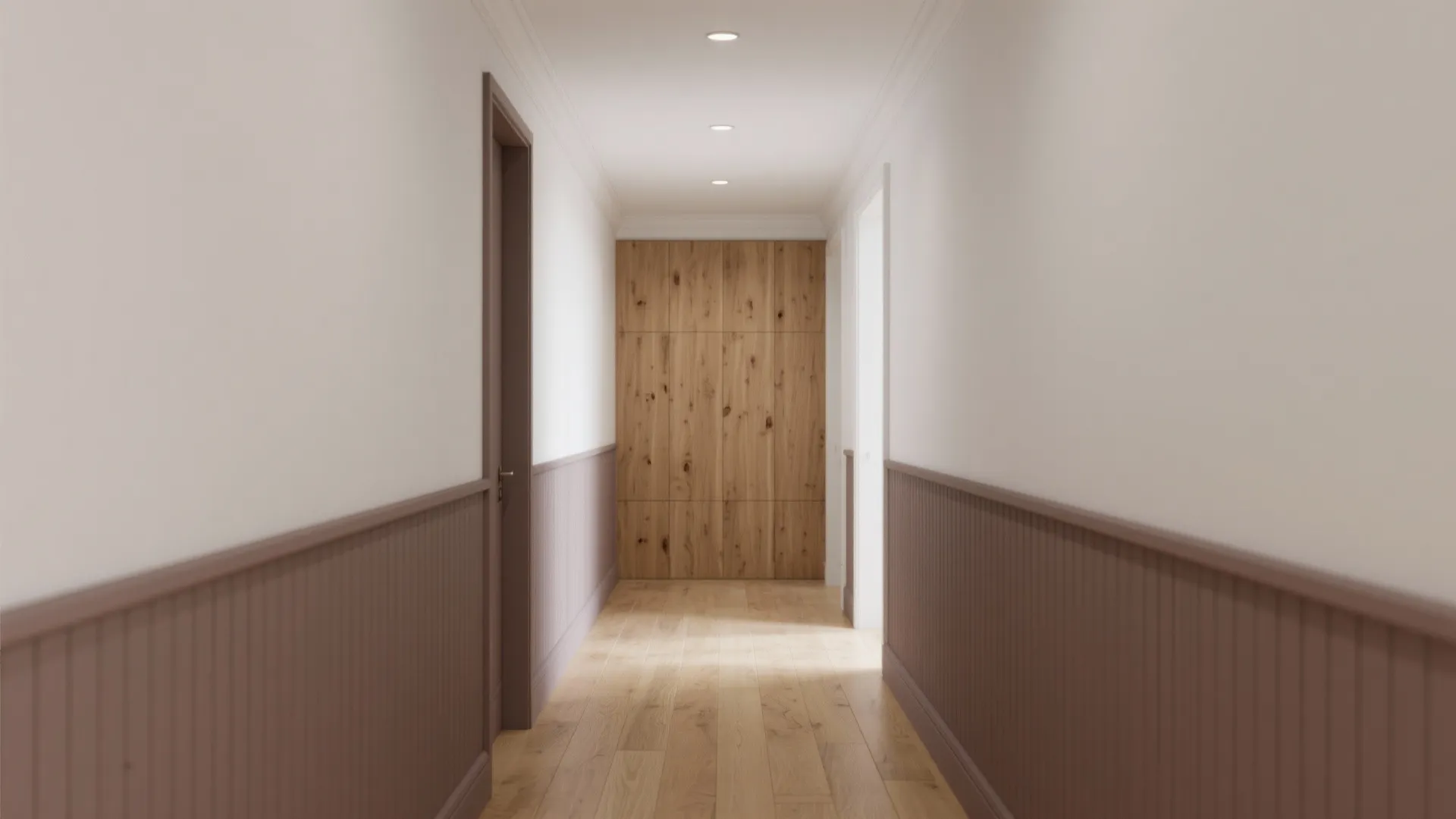 Tactile wall panels and warm wood cladding