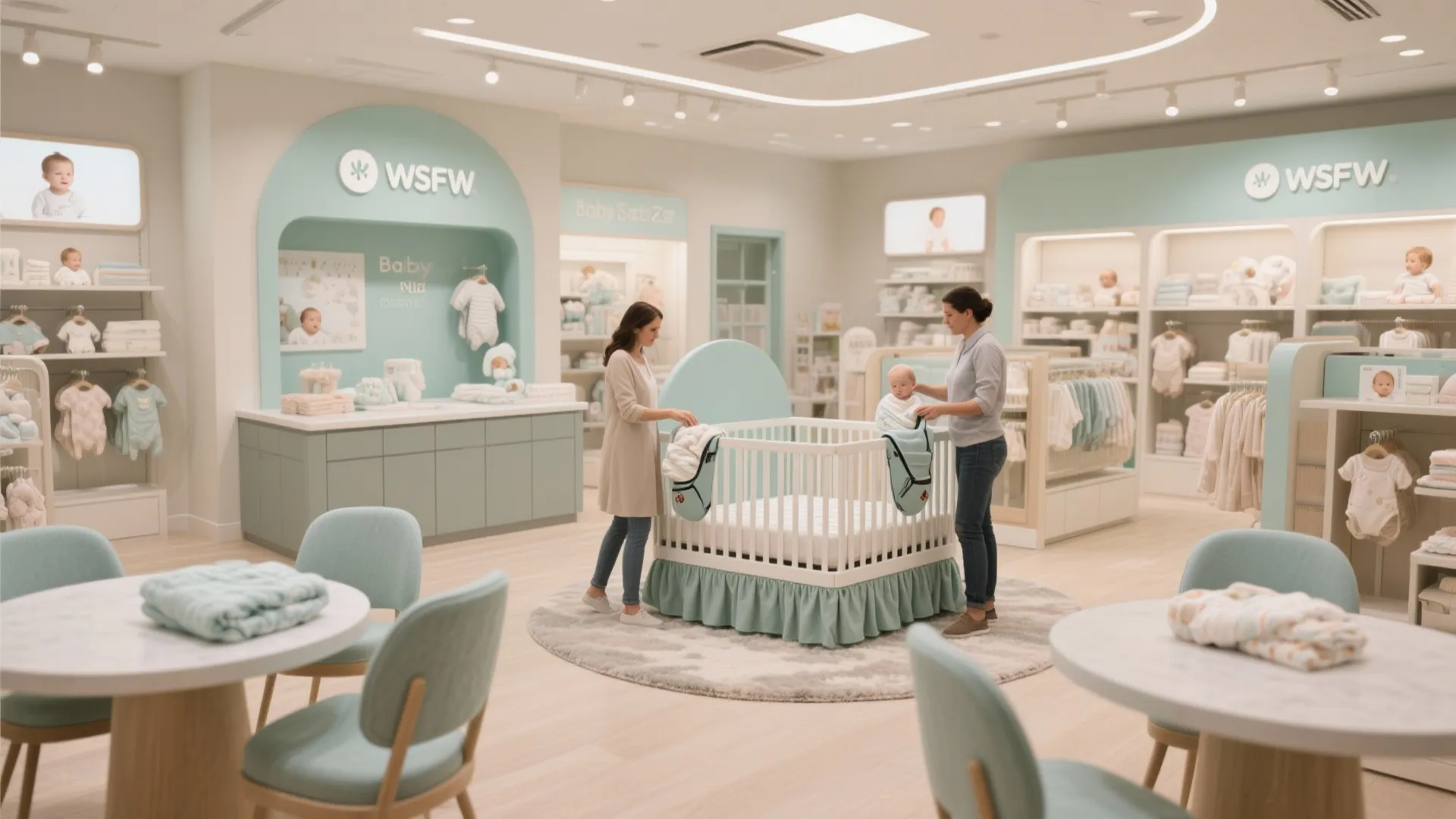 Tactile zoning: soft surfaces and cleanable materials