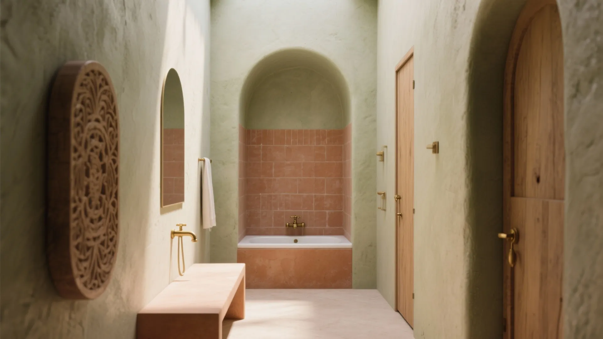 Tadelakt Walls & Soft Arches