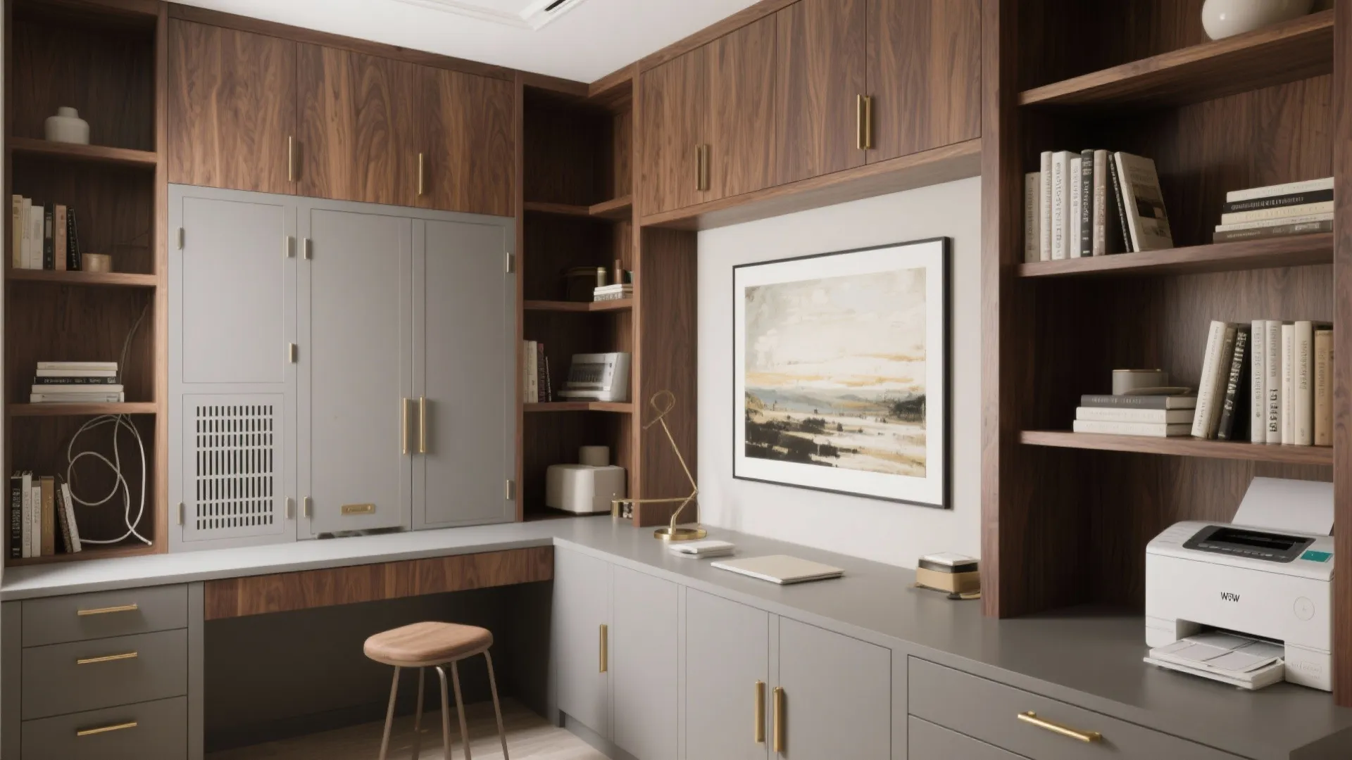 Tailored Millwork and Hidden Storage