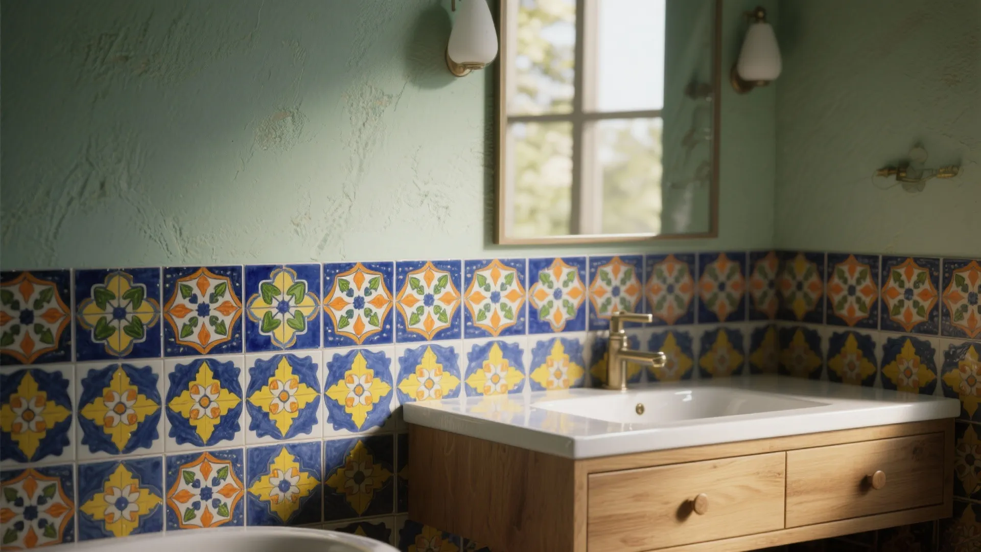 Mexican Style Bathroom Ideas — 5 Inspirations: Color, clay and tiles: five compact Mexican-style bathroom ideas I use with clients