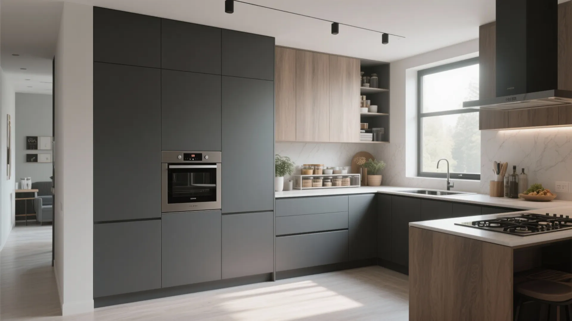 6. Tall Cabinet Storage Wall