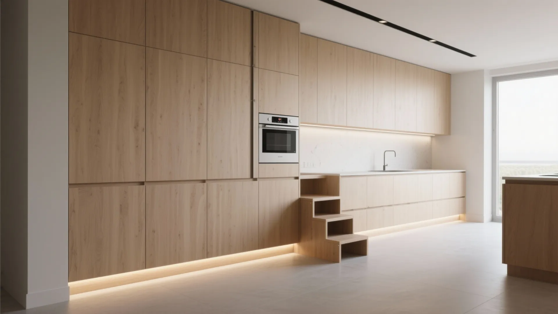 2. Tall cabinetry to the ceiling