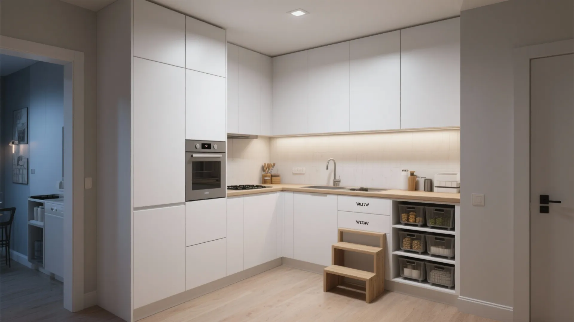 Vertical Storage with Tall Cabinets