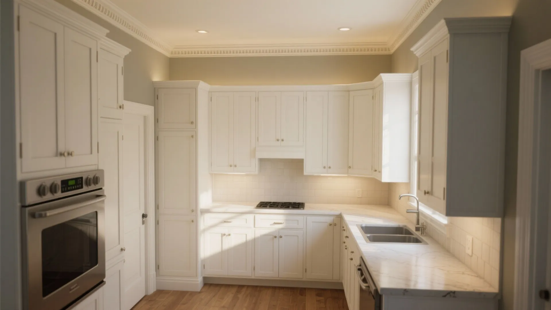 3. Use tall cabinets to maximize vertical storage