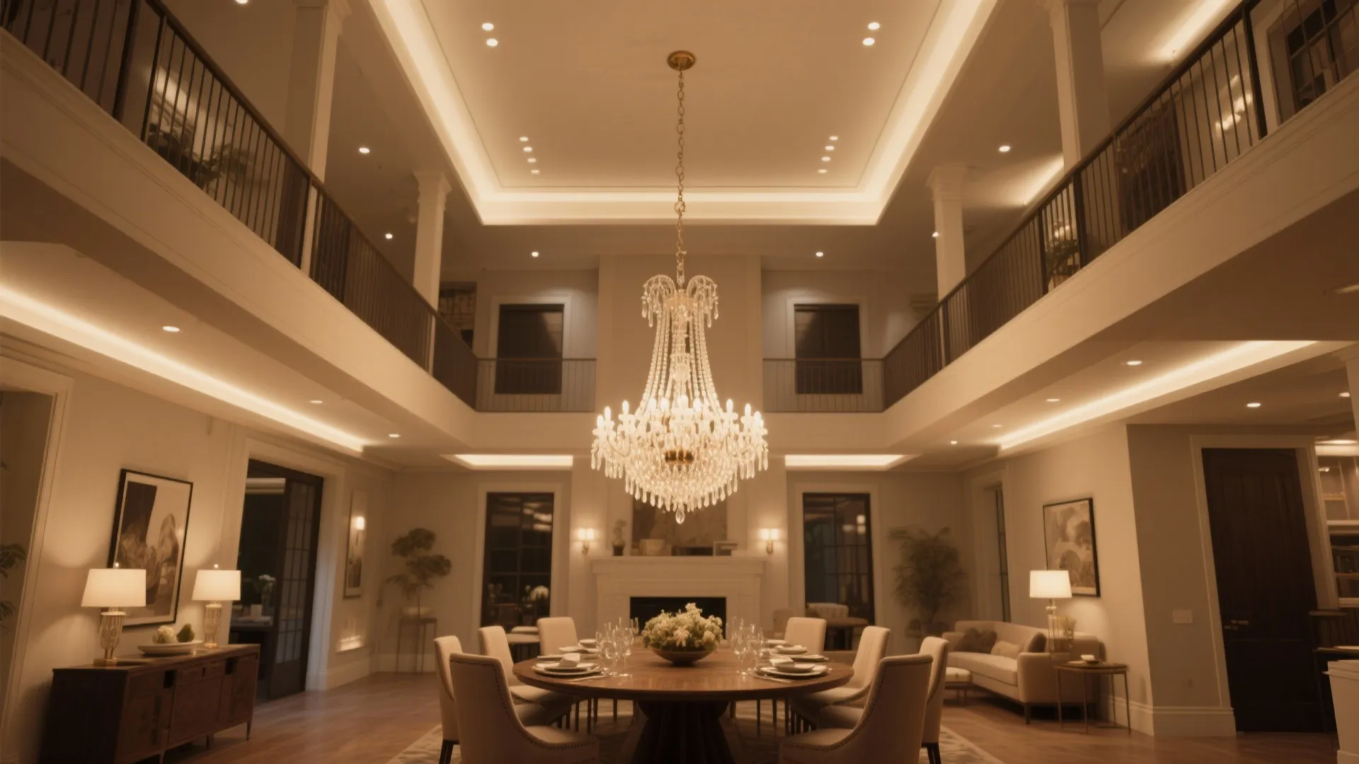 2. For taller ceilings: add 3 inches per extra foot