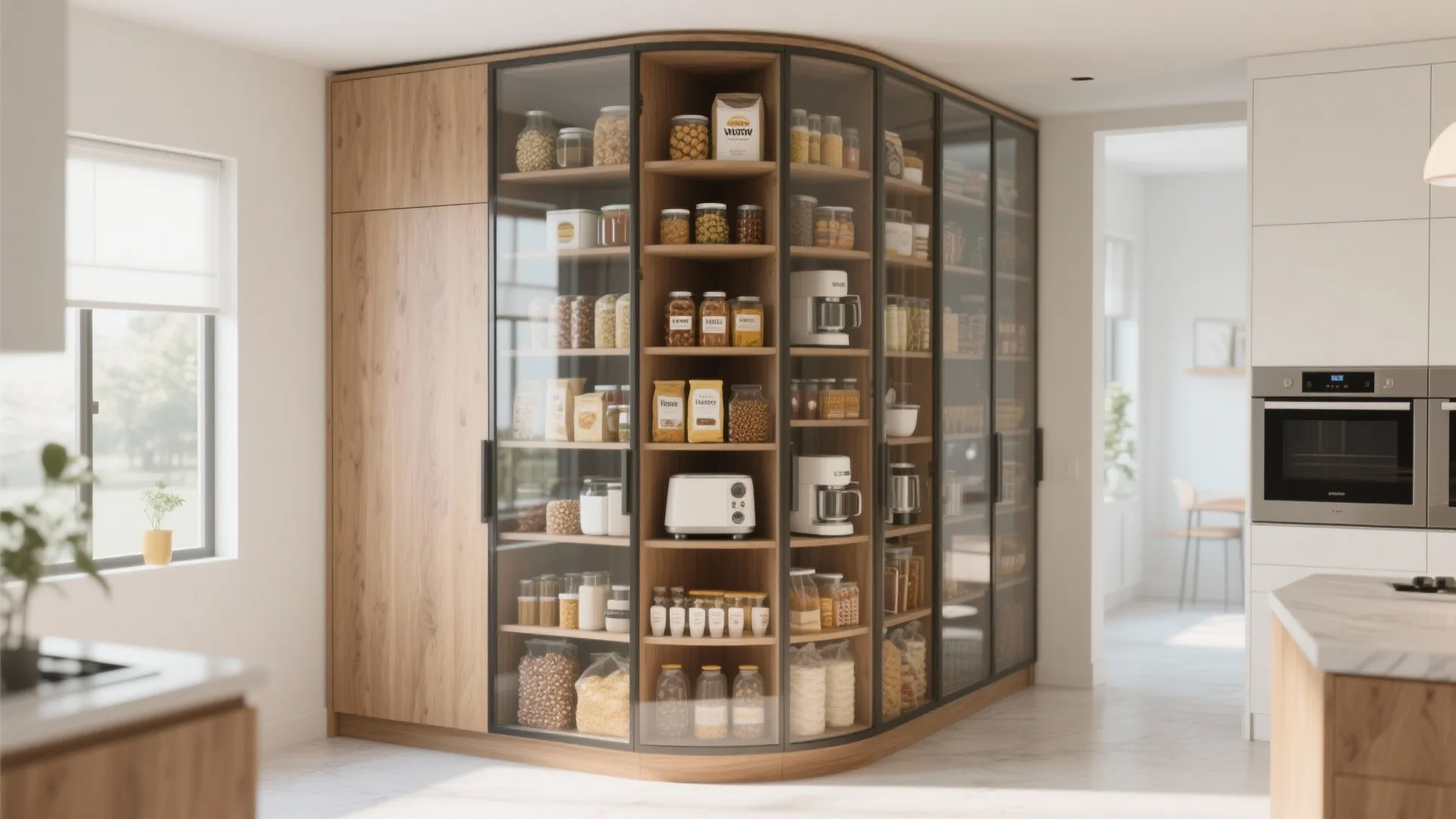 4. Tall Corner Pantry Units