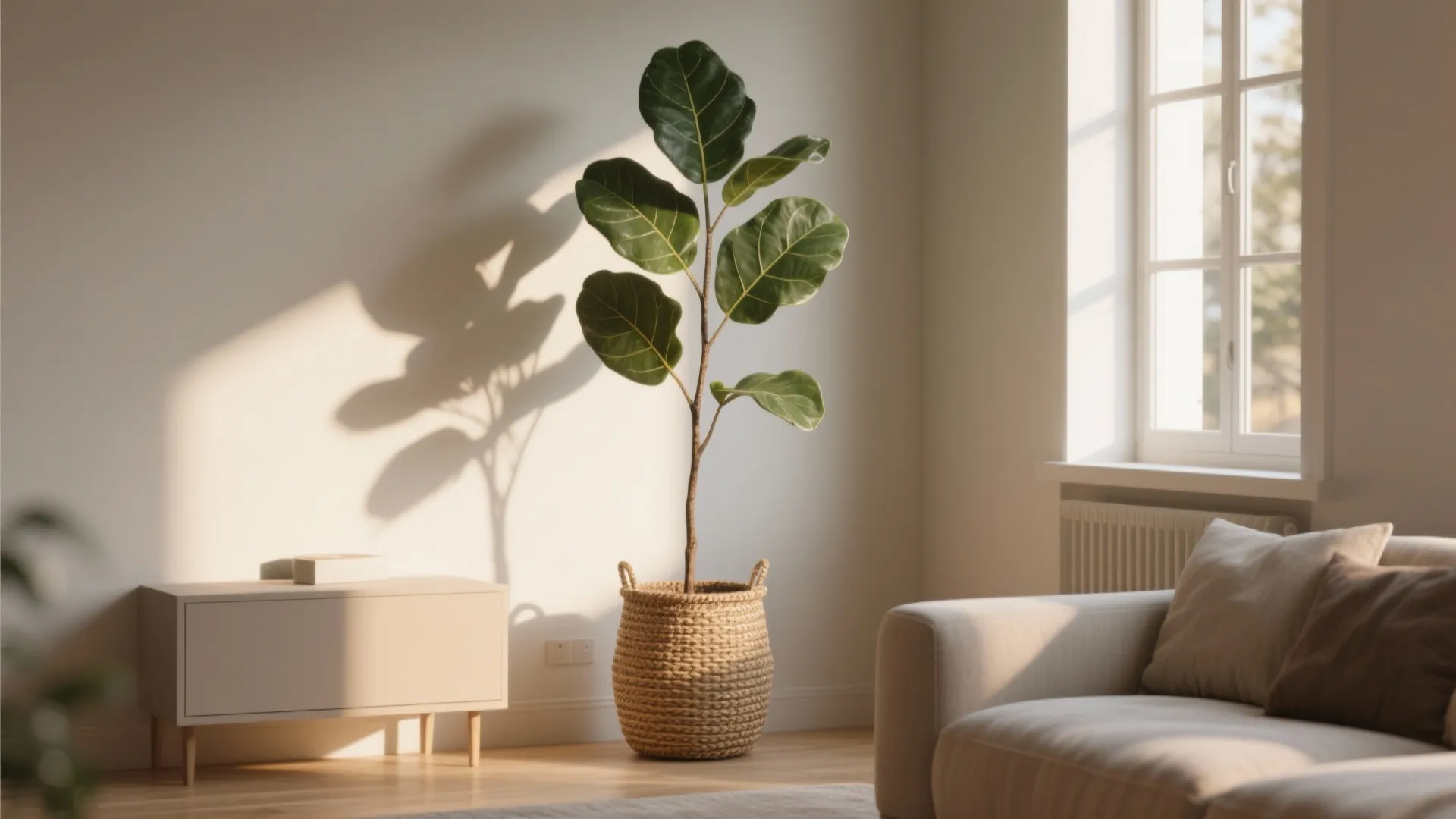 1. Tall Floor Plants in Corners