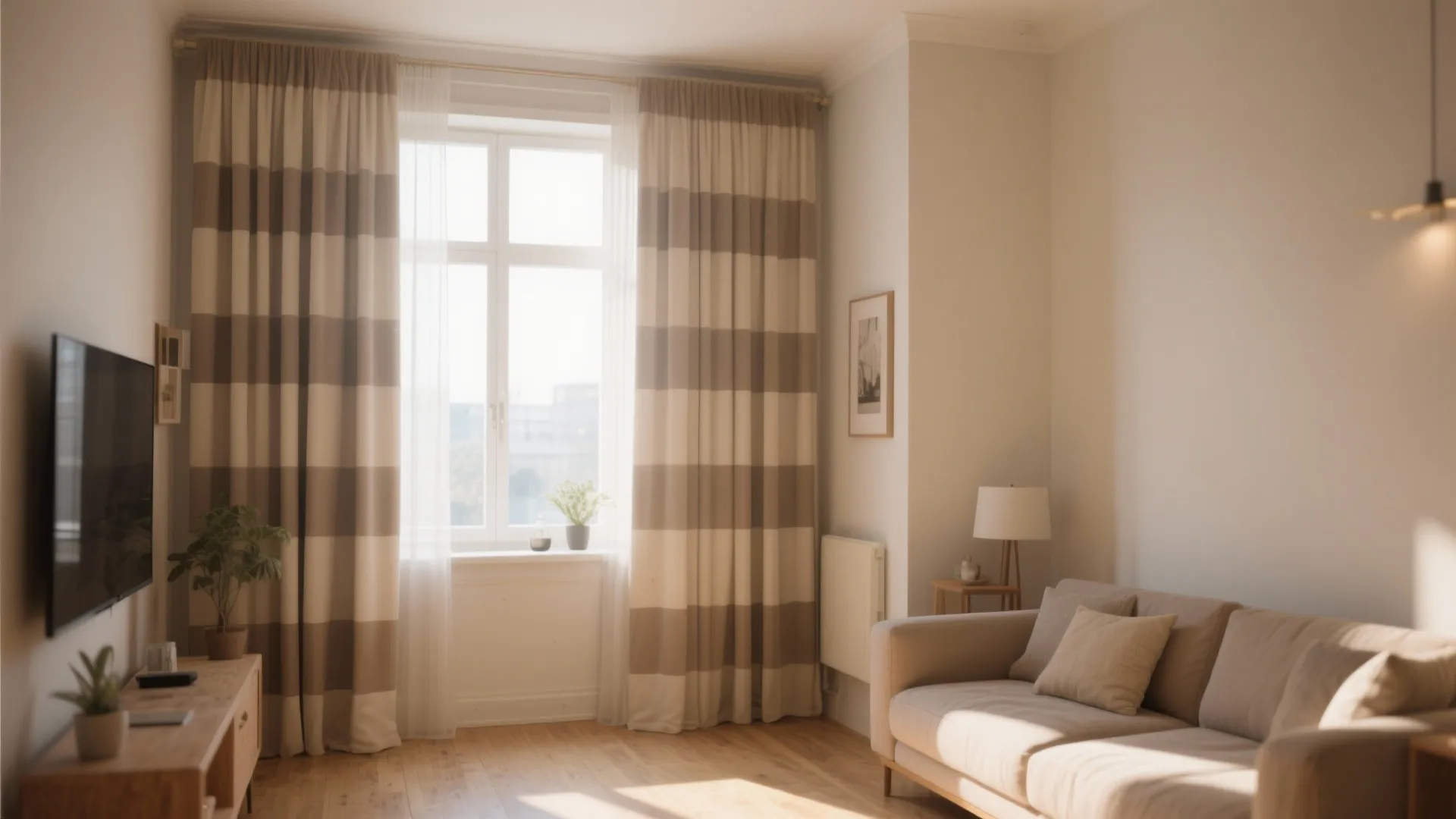 10. Tall Curtains and Vertical Lines