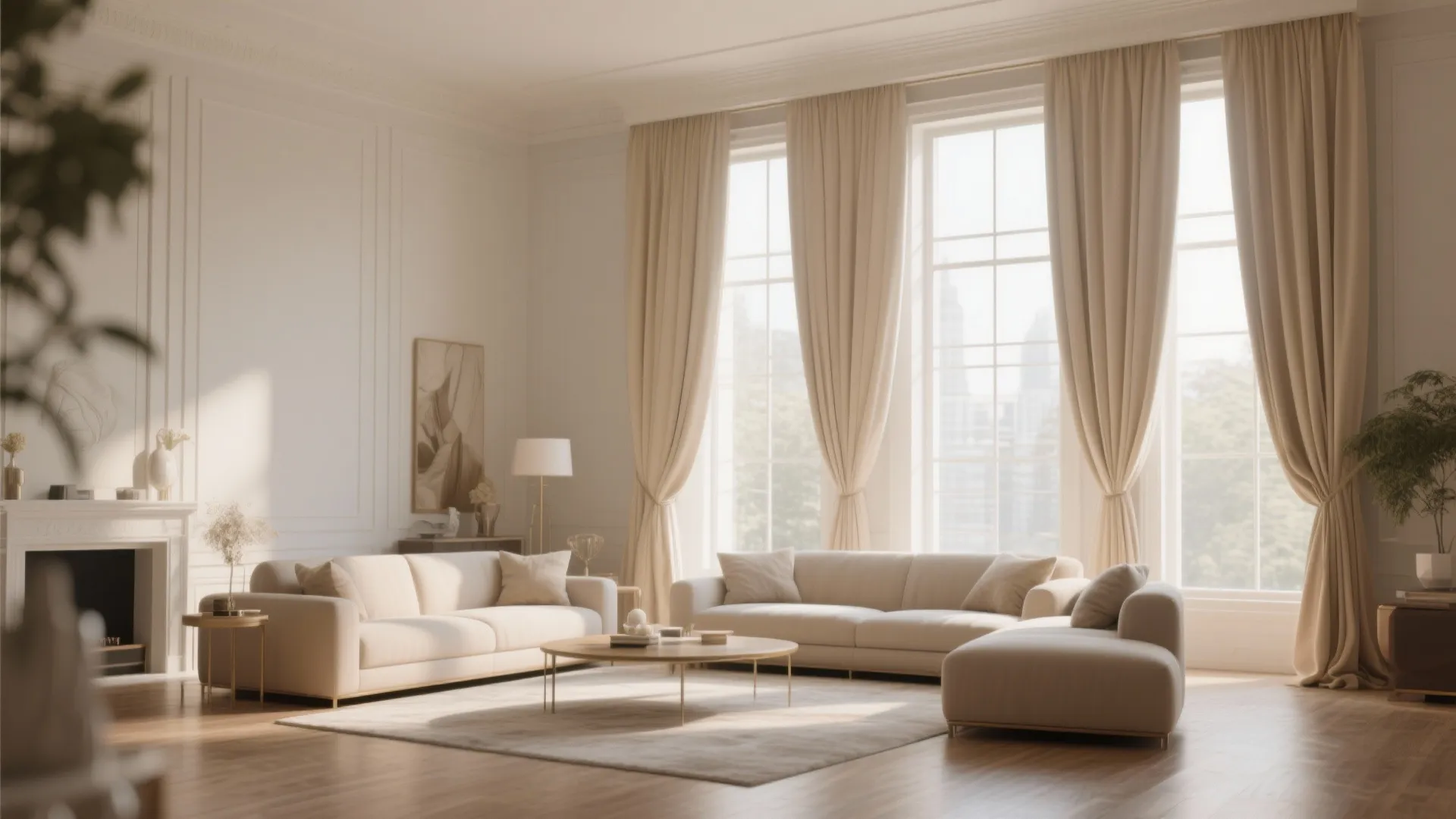 7. Vertical Emphasis with Tall Drapes