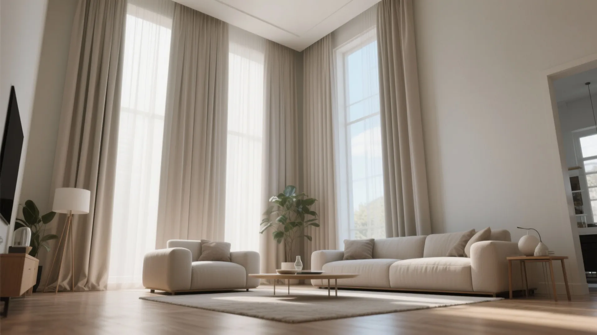 7. Vertical Emphasis with Tall Drapes