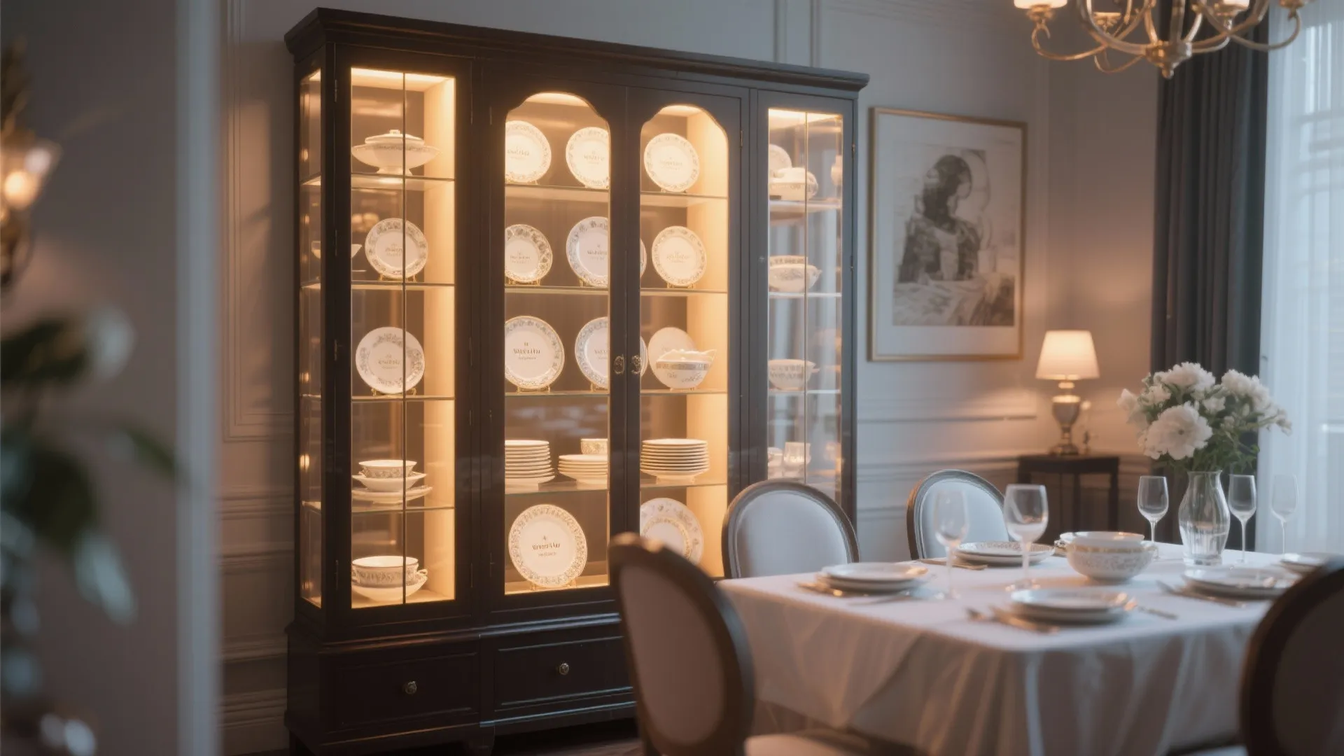 2. Tall Glass-Front Display