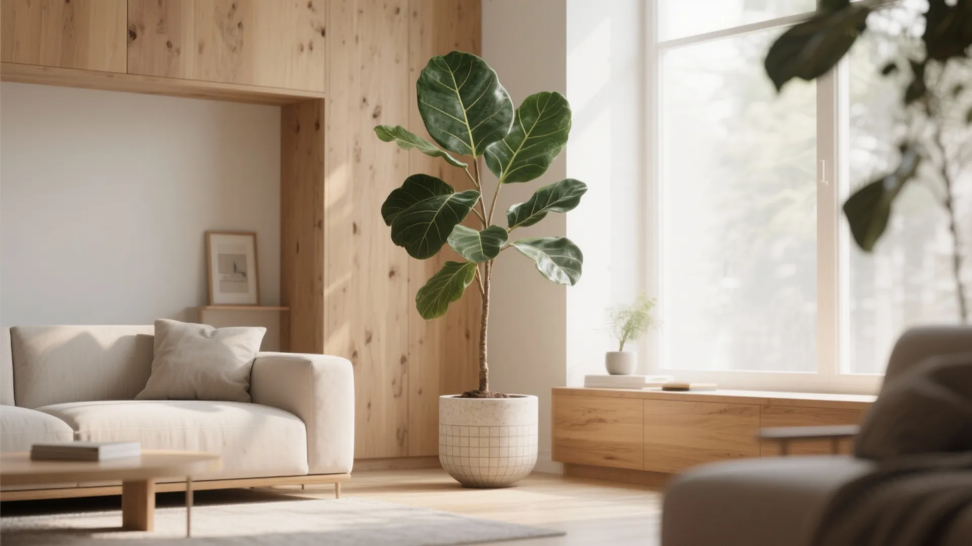 2. Tall Indoor Plant Feature