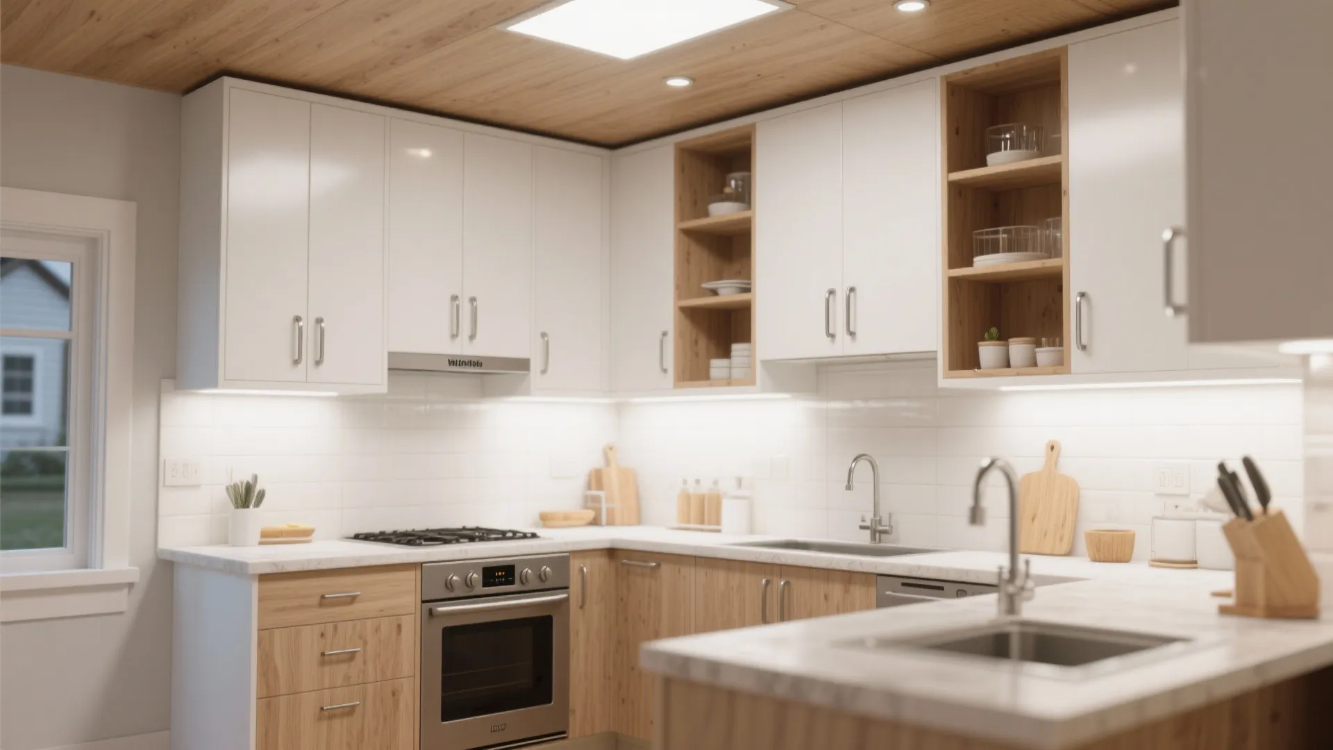 5. Tall kitchen cabinets