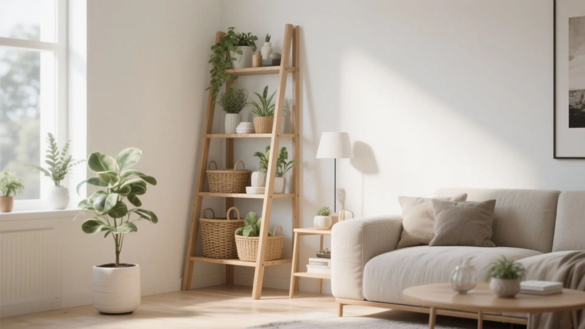 5. Tall Ladder Shelf