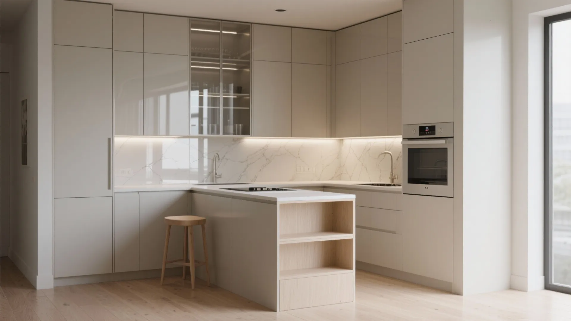 4. Go tall and light to open the feel