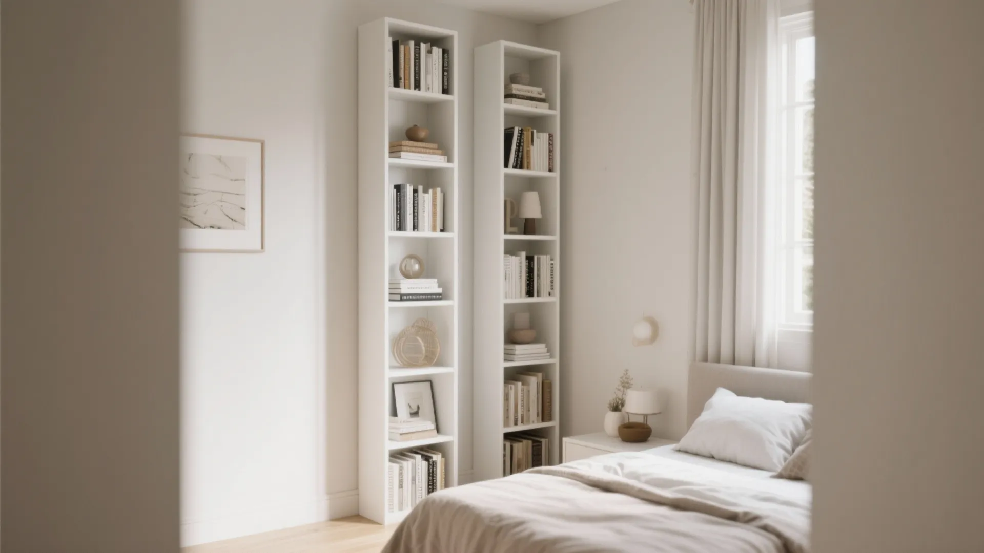 9. Tall Narrow Bookcases