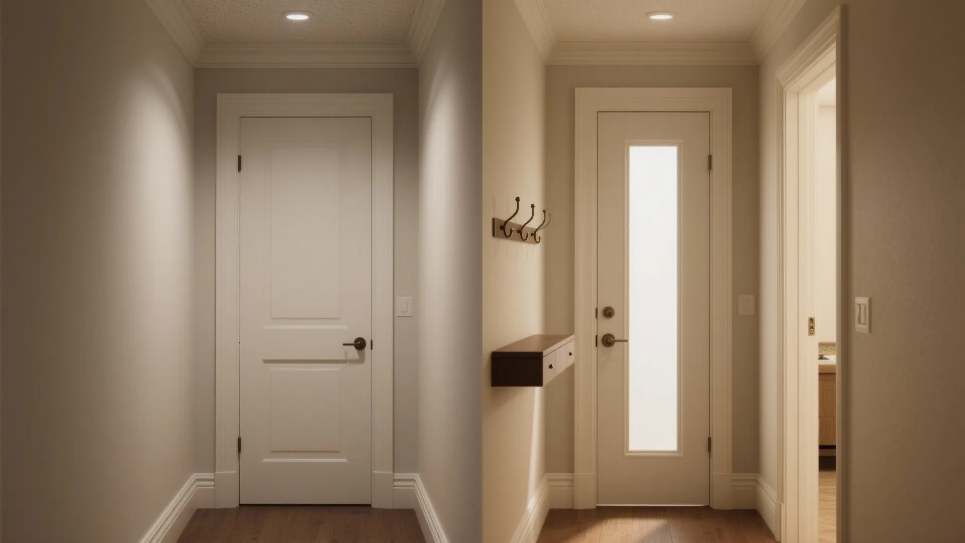 4. Narrow, tall doors and asymmetric proportions